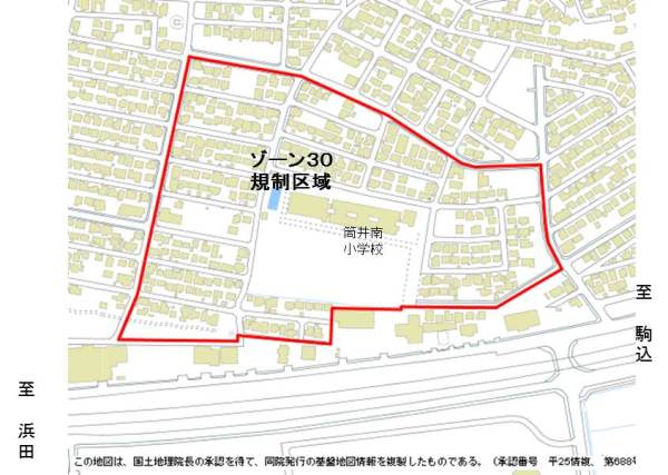 規制区域 青森市大字筒井字八ツ橋地内
